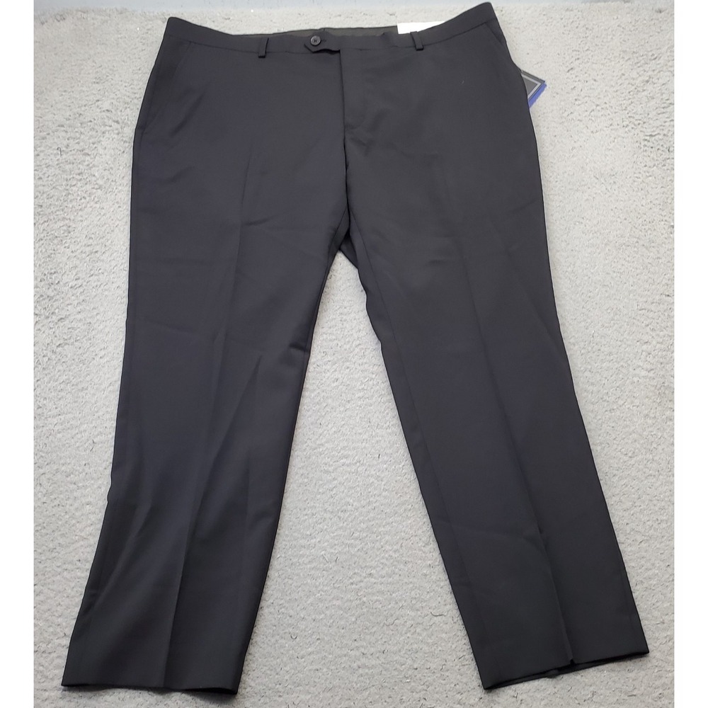 Collection by Michael Strahan Suit Pants Mens 40x29 Black Modern Fit Flat Front